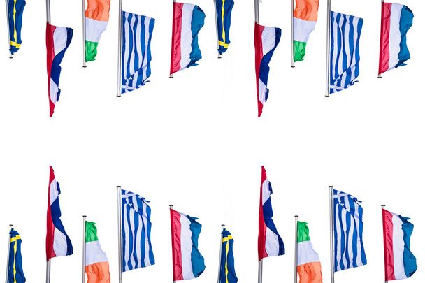 Birkaç Europe ülke bayrakları - Fotoğraf, Görsel
