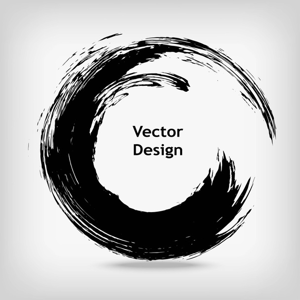 Hand drawn circle shape - Vector, imagen