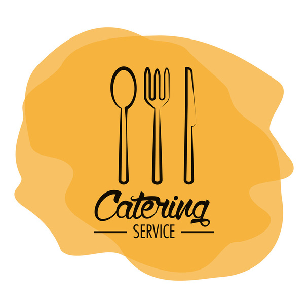 Catering service εστιατόριο και μενού Σχεδίαση - Διάνυσμα, εικόνα