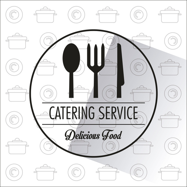 Catering service restaurant and menu design - Vector, Image