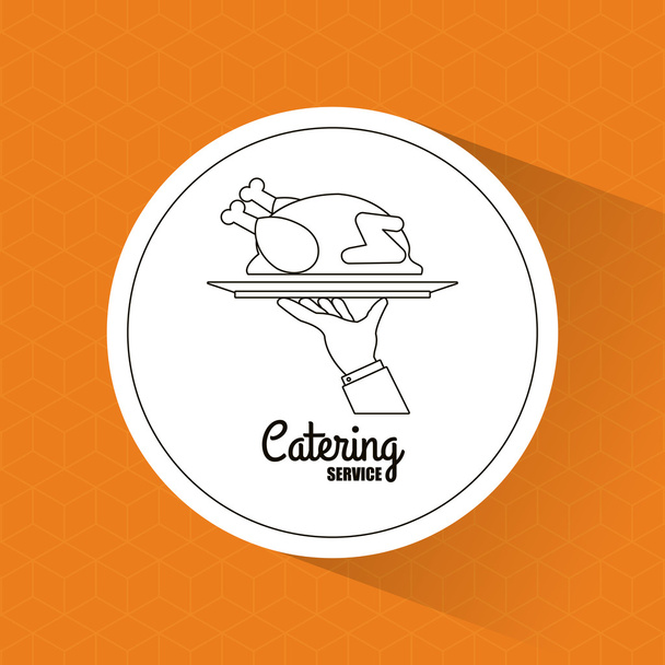 Catering service εστιατόριο και μενού Σχεδίαση - Διάνυσμα, εικόνα