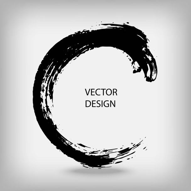 Creative painted circle for logo - Vektör, Görsel