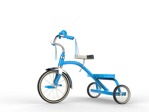 triciclo blu - vista laterale
 - Foto, immagini