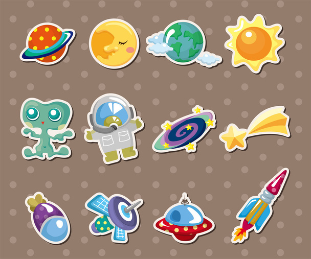 space element stickers - ベクター画像
