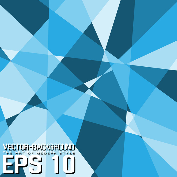 SIMPLE BACKGROUND TEMPLATE ABSTRACT IN MODERN SHADES OF COLOR LOW POLY STYLE BLUE - Vektor, Bild