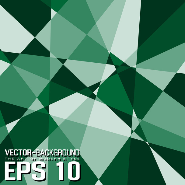 SIMPLE BACKGROUND TEMPLATE ABSTRACT IN MODERN SHADES OF COLOR LOW POLY STYLE GREEN - ベクター画像