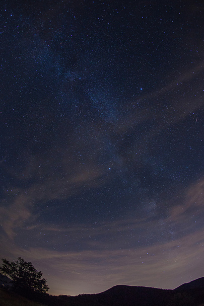 Milky Way View with Meteor - 写真・画像