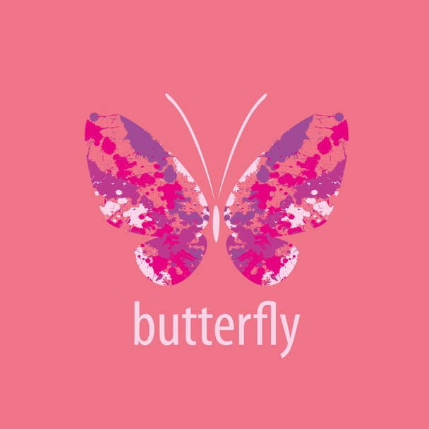 логотип векторной бабочки
 - Вектор,изображение