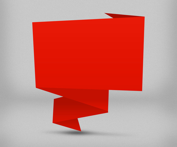 Fondo rojo de origami
 - Foto, Imagen