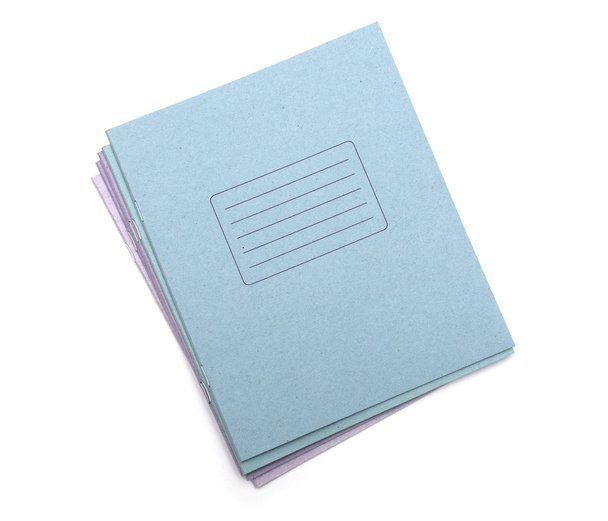 Beyaz arka plan üzerinde renkli egzersiz kitap - Fotoğraf, Görsel