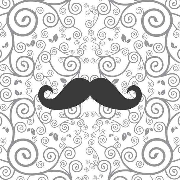 mustache hipster art design  - Διάνυσμα, εικόνα