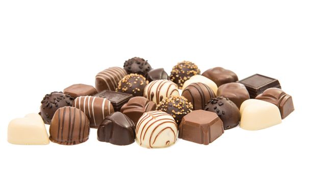 Belgian chocolate candies isolated  - 写真・画像