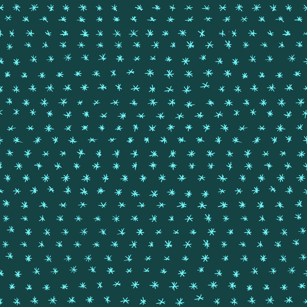 Hand drawn seamless pattern. Snow illustration - Vector, afbeelding