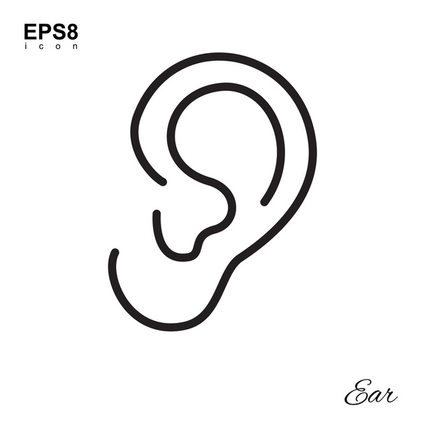 Icona semplice orecchio umano
 - Vettoriali, immagini