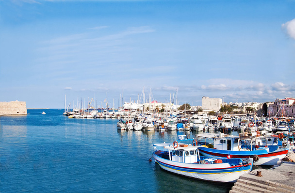 λιμάνι του Ηρακλείου και το ενετικό λιμάνι στο νησί της Κρήτης, Ελλάδα - Φωτογραφία, εικόνα
