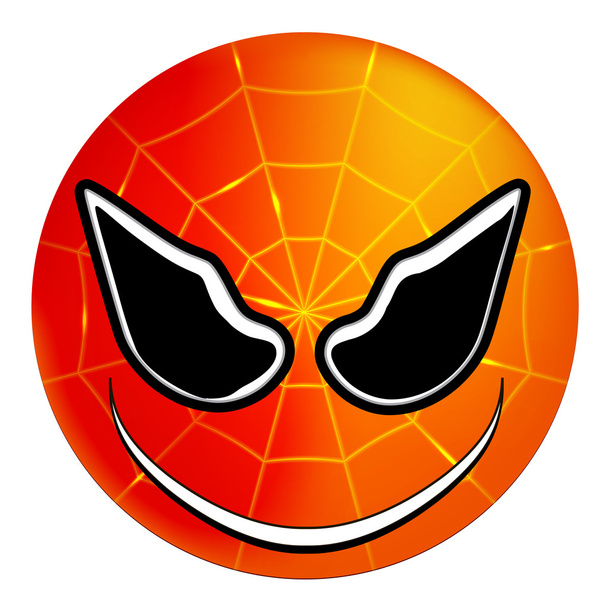 smiley superhero Spiderman - Vektor, Bild