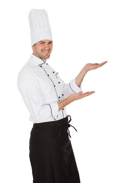 Portrait of happy chef - Foto, Imagen