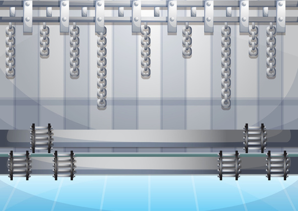 illustration vectorielle de dessin animé mur de tuyau d'eau avec couches séparées
 - Vecteur, image