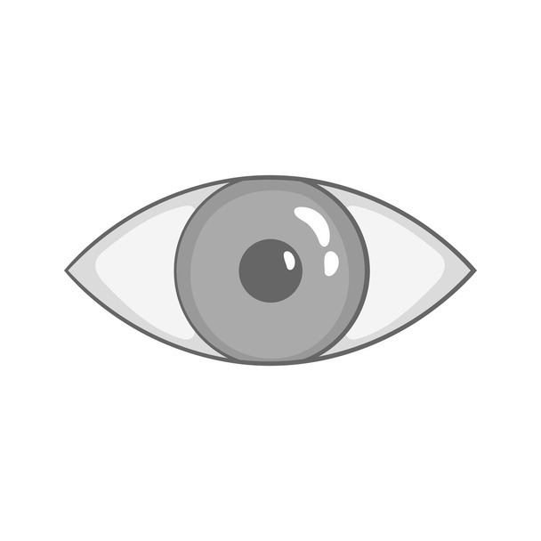 Gözler simgesi, siyah tek renkli stil - Vektör, Görsel