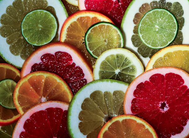 sliced citrus, vitamin c - Photo, Image