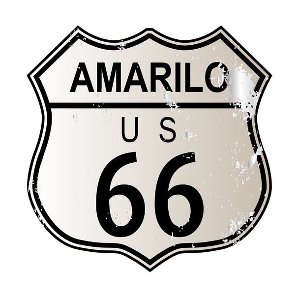 Ruta Amarillo 66
 - Vector, Imagen