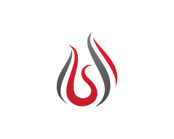 Fire flame Logo Template - Vector, Image
