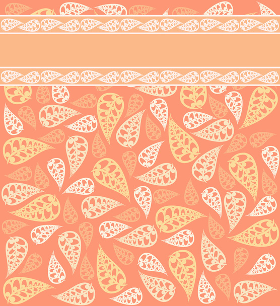 Vintage lace ornaments on background - Vector, Image