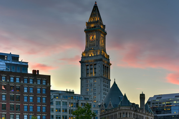 Το Custom House Tower - Βοστόνη, Μασαχουσέτη - Φωτογραφία, εικόνα