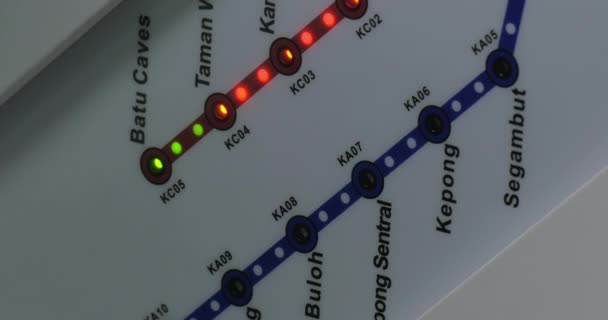 Integrované železniční systém z Kuala Lumpur, Malajsie - Záběry, video