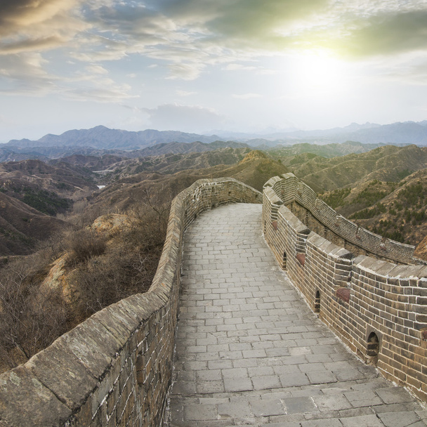 prachtige landschap van de Great Wall china beijing - Foto, afbeelding