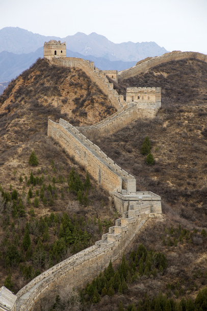 majesteettinen suuri seinä Kiinassa - Valokuva, kuva
