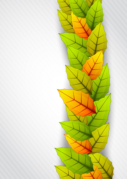 Background with leaves - Vector, Image