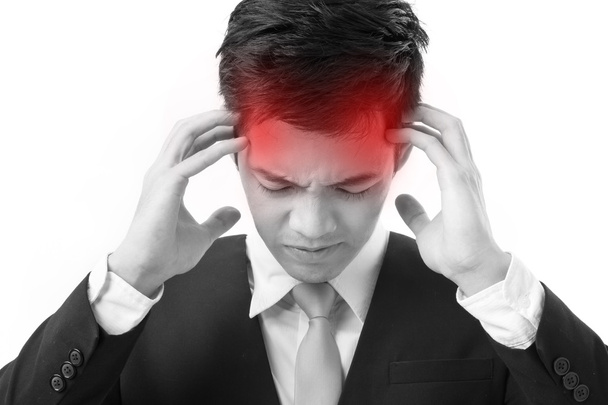 biznesmen cierpi na ból głowy - Zdjęcie, obraz