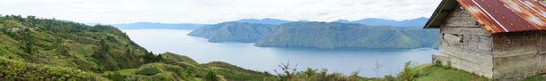Πανόραμα της λίμνης toba - Φωτογραφία, εικόνα