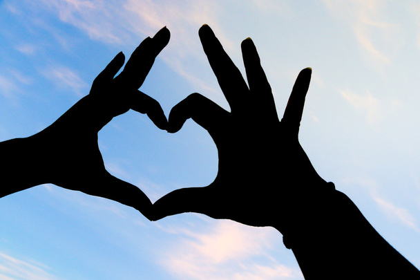 İnsan eli aşk işaret gösteren  - Fotoğraf, Görsel