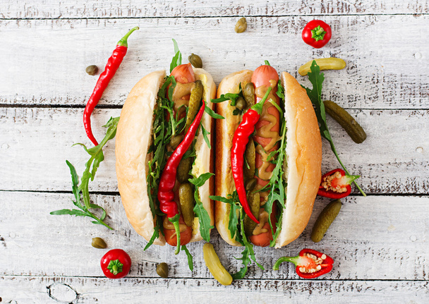 zwei Hot Dogs  - Foto, Bild