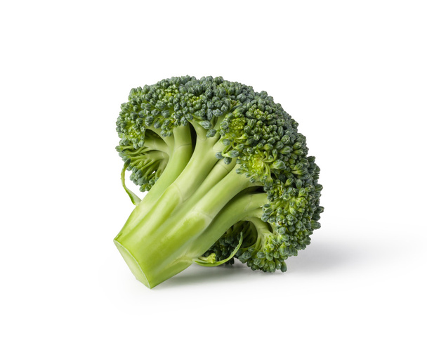 Beyaz arkaplanda izole edilmiş taze brokoli - Fotoğraf, Görsel