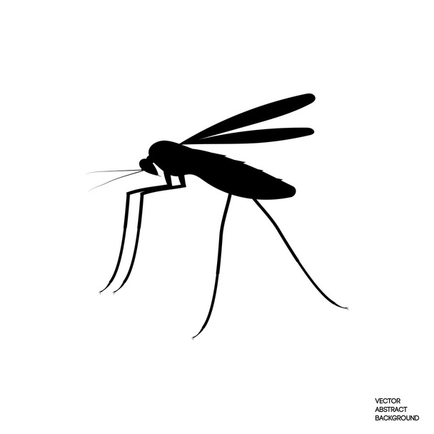 媒介蚊。蚊のアイコン。昆虫 - ベクター画像