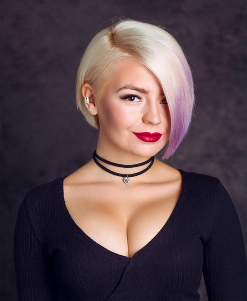 Portrét mladé blond ženy, subkultura stylizované - Fotografie, Obrázek