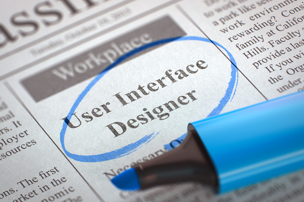 User Interface Designer stoßen zu unserem Team. 3d. - Foto, Bild