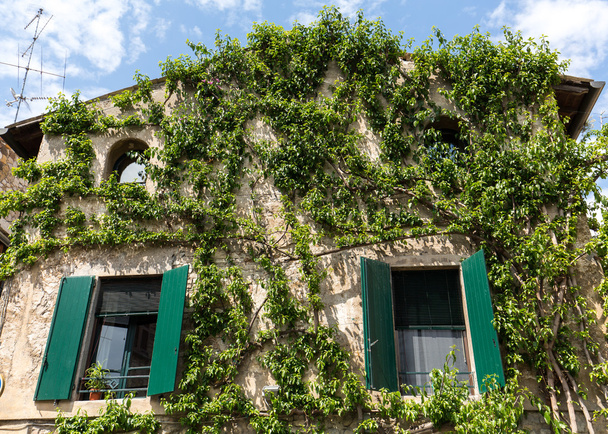  Vanha talo kuuluu muratti Sirmione Gardajärvellä, Italia
 - Valokuva, kuva