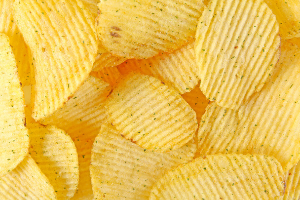 Potato chips background - Foto, Imagen