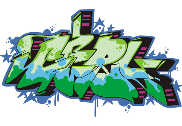 Graffiti - fille
 - Vecteur, image