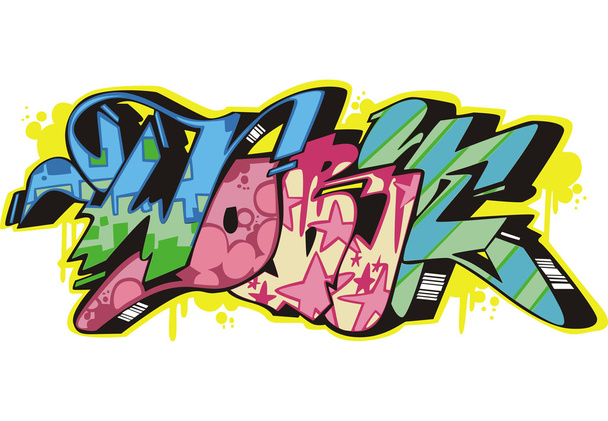 graffiti - praca - Wektor, obraz