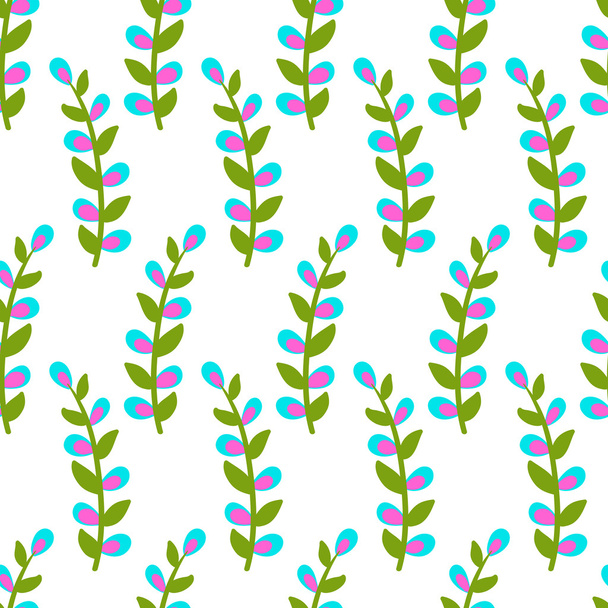 Colorful floral seamless pattern.  - Вектор,изображение