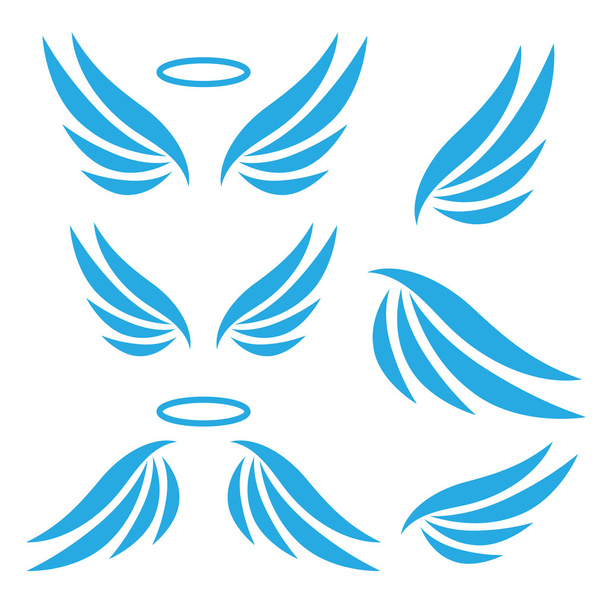 Vector sketch of angel wings - Vector, Image