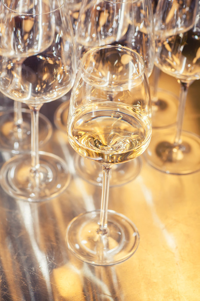 White wine glasses - Foto, Imagem