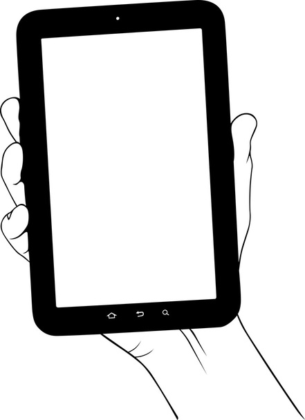 Tablet digital PC
 - Vetor, Imagem