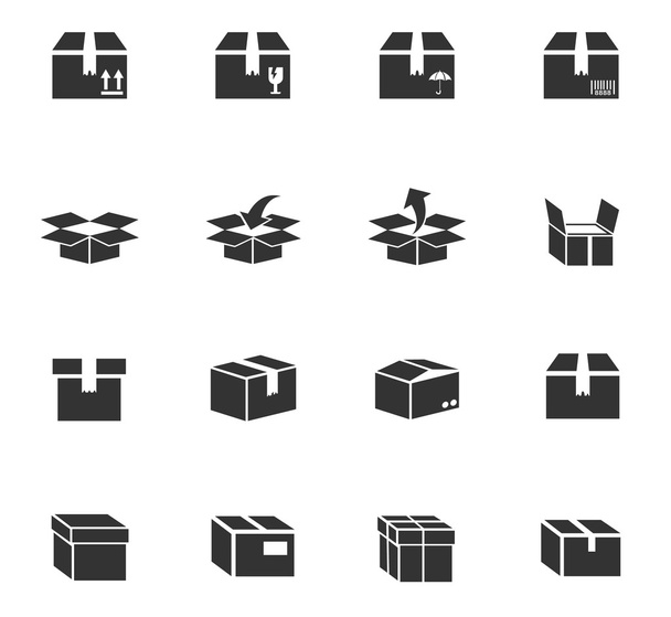 boîte icône ensemble
 - Vecteur, image