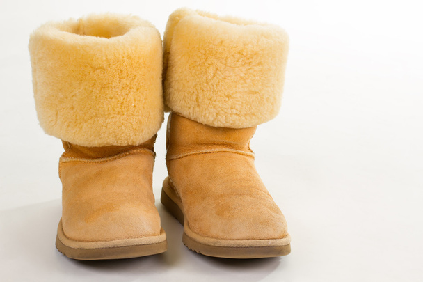Winter boots with natural sheepskin. - Photo, Image
